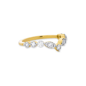 Anillo de <span class=keywords><strong>banda</strong></span> de tiara de musas de diamantes de oro vermeil de Plata de Ley 925 - Product Image 4