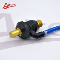 Adaptateur de torche de soudage Aiters en laiton M16 vers DKJ35-50, kit de connecteur rapide, adaptateur de gaz rouge/bleu, prise pour torche de soudage TIG