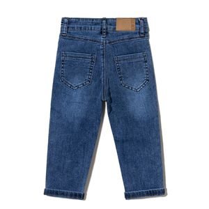 Pantalones <span class=keywords><strong>Vaqueros</strong></span> de Mezclilla de Algodón Ajustados Casuales para Niñas al por Mayor, Jeans de Estilo Británico para Niñas - Product Image 3