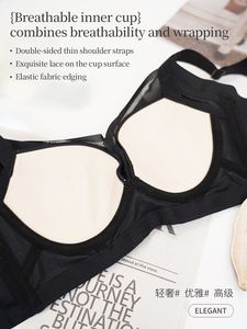 Wholesale Minimizer U <b>Back</b> Side Fat Control Close Fitting Seamless Wireless for Large Bust Luxury Floral Lace <b>Bra</b> - Product Image 5