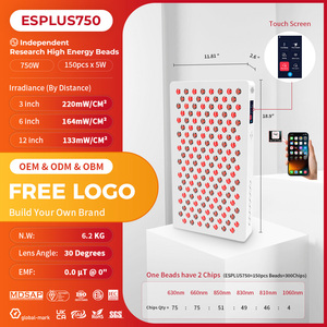 Đèn trị liệu ánh sáng đỏ toàn thân SGROW, thiết bị tấm đèn trị liệu 6 bước sóng đèn <span class=keywords><strong>LED</strong></span> đỏ - Product Image 3