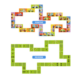 MD3044/3057 Mideer Juguete Cognitivo de Doble Cara para Niños, Juego Sensorial para Bebés de 3 a <span class=keywords><strong>6</strong></span> Años, Educación Temprana, <span class=keywords><strong>DOMINO</strong></span>, PUZZLE - Product Image 2