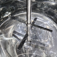 Mélangeur Industriel Cuve de Mélange Machine à Savon Liquide Machine à Shampoing en Acier Inoxydable avec Chauffage 150 L Mélangeur Cosmétique
