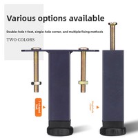 Pieds de support réglables en fer pour cadre de lit à lattes en T, style moderne et minimaliste, accessoires