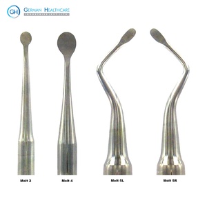 Curette chirurgicale manuelle Molt en acier inoxydable, instruments dentaires, éleveurs périostiques N.9 - Product Image 2