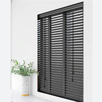 Persianas Venecianas de Imitación Madera PVC, Inalámbricas, Hechas a Medida, para Interiores, Oficina, Hogar, Dormitorio, Impermeables