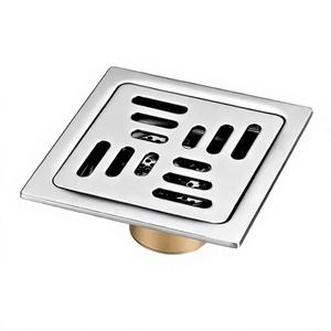 Siphon de sol carré moderne invisible en acier inoxydable 201 anti-odeur, facile à nettoyer pour salle de bain et hôtel - Product Image 2