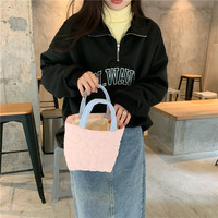 Sac matelassé léger pour femme à motif floral, couleur bonbon, mini sac à main avec poche intérieure et bandoulière portable – Grande Vente