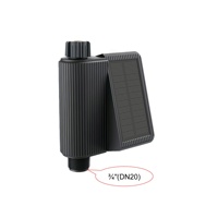 Tuya Vanne d'eau WiFi à énergie solaire Système de tuyau unique Contrôle de l'application Alarme de fuite Irrigation de jardin de ferme