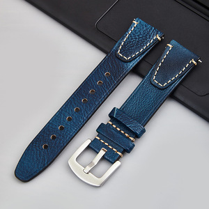 <span class=keywords><strong>Bracelet</strong></span> de montre en <span class=keywords><strong>cuir</strong></span> pleine fleur 18mm 20mm 22mm 24mm, <span class=keywords><strong>bracelet</strong></span> vintage en <span class=keywords><strong>cuir</strong></span> de vache, libération rapide, <span class=keywords><strong>bracelet</strong></span> universel de remplacement - Product Image 6