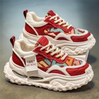 Chaussures décontractées de haute qualité, originales, rétro, brodées, à semelle épaisse, avec coussin d'air et talon compensé, style sport