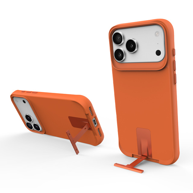 Invisible Metal Kickstand Magnetic Mobile Phone Case Cover for iPhone 17 Pro Max 17 Air with Holder