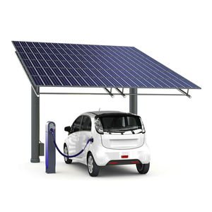 Système de montage de carport solaire en aluminium imperméable pour 2 voitures, structure de stationnement photovoltaïque pour usage commercial et résidentiel - Product Image 3
