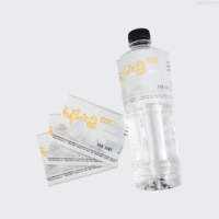 Rouleau d'étiquettes d'emballage BOPP personnalisées durables, film plastique de qualité alimentaire, imperméable, sensible à la chaleur, pour boissons, boissons énergisantes, boissons gazeuses