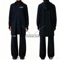 RNLYEE Vêtements de sport modestes, personnalisation rapide, fabricant, matériaux durables, poches mains libres, ensembles modestes, hijab pour femmes, poignets fixes