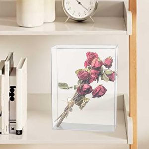 Acrylic 6 x 8in rõ ràng bóng hộp hiển thị trường hợp cho hình ảnh đám cưới Hoa tabletops-cho đồ lưu niệm và nhiều hơn nữa - Product Image 4