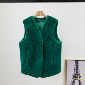 Gilet Casual in Pelle di Pecora per Donna, <span class=keywords><strong>Giacca</strong></span> Corta in Vera Pelliccia di Lana, Calda e Confortevole JT3319 - Product Image 6