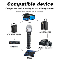 Microphone filaire de haute qualité avec câble XLR femelle de 5 m, microphone tout métal durable, parfait pour les mariages et les conférences
