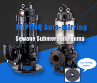 Pompe à eaux usées submersible à agitation automatique WQ/ WQB/JYWQ pompe de drainage en fonte et en acier inoxydable pour eau sale
