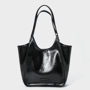 Sac à main en cuir véritable grande capacité pour femme, idéal pour les trajets quotidiens et les loisirs, sac fourre-tout de luxe en cuir véritable à porter à l'épaule - Product Image 1