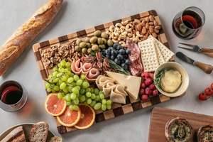 <span class=keywords><strong>Tagliere</strong></span> di legno con scanalature per il succo di legno <span class=keywords><strong>tagliere</strong></span> per la cucina fine grano <span class=keywords><strong>scacchi</strong></span> macellaio blocco vassoio di servizio - Product Image 2