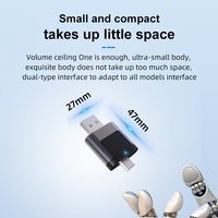 2 en 1 inalámbrico Carplay Android Auto adaptador Plug and Play Smart Dongle Mini USB Dongle para fábrica con cable CarPlay Android Auto