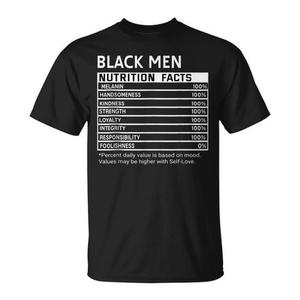 Camiseta con diseño de datos nutricionales para hombres negros, camiseta con diseño del mes de la historia negra - Product Image 1