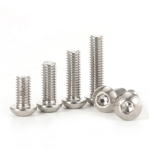 M2 M3 M4 M5 M6 M8 M10 M12 ISO7380 Grade 10.9 Nickel Plated Allen <b>Screws</b> Hex Button Head Bolts - Product Image 6