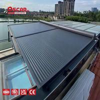 Stores de toit rétractables électriques avec tissu occultant imperméable pour chambre, salon, grenier - Stores de toit motorisés rétractables