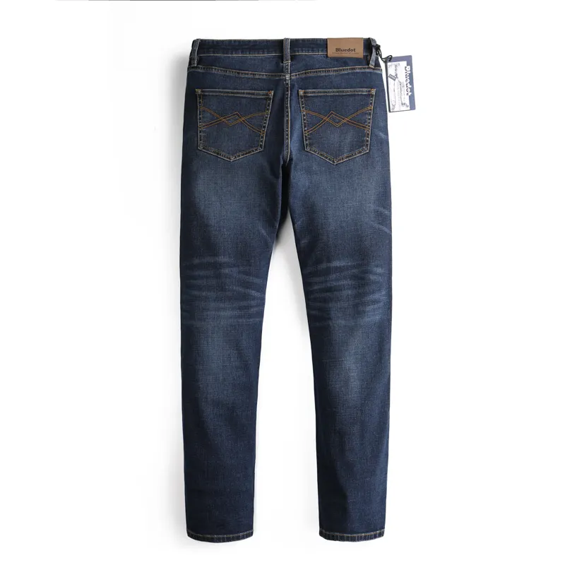 Custom wholesale new blue elastic comfortable version fluorine free nano waterproof men's jeans pants 2021