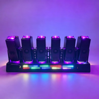 Projecteur professionnel à 6 têtes double face pour lumières RGBW LED, contrôle par pixel, rotation infinie, DMX, pour discothèque, DJ, fête, scène