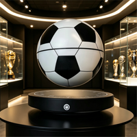 Décoration de football LED flottante 6 pouces à lévitation magnétique, lumière blanche chaude à brancher, veilleuse de luxe pour chambre à coucher