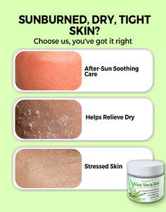 Crème <span class=keywords><strong>Visage</strong></span> à l'<span class=keywords><strong>Aloe</strong></span> Vera en Gros d'Usine, Gel Naturel Bio Éclaircissant et Réparateur Après-Soleil - Product Image 5