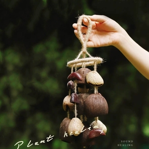 Wholesale Handwoven Hemp Rope Natural Fruit Shell <b>Wind</b> <b>Chime</b> For Healing And Meditation - Product Image 4