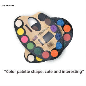 Offre spéciale, peinture d'art populaire, débutant, apprentissage d'art, artiste 12 couleurs, <span class=keywords><strong>Palette</strong></span> d'<span class=keywords><strong>aquarelle</strong></span> solide avec pinceau de <span class=keywords><strong>petite</strong></span> taille - Product Image 5