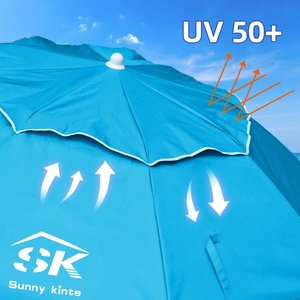 Sport Beach <b>Umbrella</b> Outdoor UPF 50+ Manual Party Use 1.8M Diameter <b>Windproof</b> Shelter for Beach Chair - Product Image 3