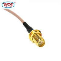 Fourniture du fabricant Cloison de prise femelle SMA vers prise mâle MMCX avec assemblage de câble coaxial RF à faible perte RG-316 RG316 0.3m