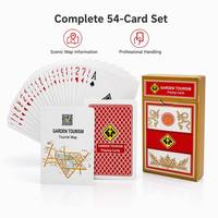 Cartes à Jouer Personnalisées Huatian Souvenir Finition Mate Coins Arrondis Boîte en Papier Écologique Durable Utilisation Familiale