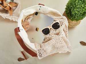 Bohemian Embroidery Jute <strong>Tote</strong> - Festival Beach Bag with Fringe Details - Product Image 2