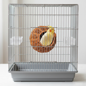 Lit de nidification pour oiseaux en vannerie tressée PP, durable et respirant |   Amovible et lavable pour le sommeil des canaris, des perruches et des pinsons - Product Image 2