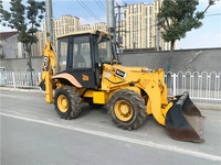 Mesin pemuat Backhoe roda JCB 2CX impor asli bekas dalam stok UK Mini JCB 1CX 2CX 3CX 4CX untuk dijual
