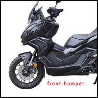 Nouveau pour ADV350 : Ensemble complet de barres de protection avant et arrière en acier carbone épais, anti-chute, avec supports de phares et protection moteur.