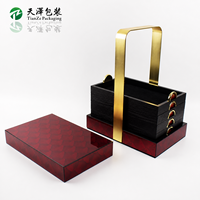 Boîte cadeau de luxe multi-couches en MDF, personnalisée, gravée au laser, pour chocolats, jujubes et fruits secs, idéale pour les fêtes