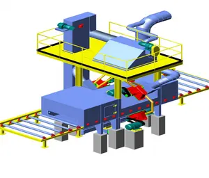 Grenailleuse/équipement de grenaillage pour plaque d'acier/machine de sablage en acier