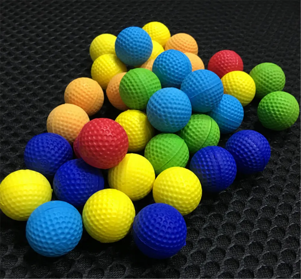 Mengagumkan Busa Bola untuk Gun Mainan Saingan Isi Ulang Mengganti Bulat Bola Busa Peluru Bola untuk Senjata Mainan