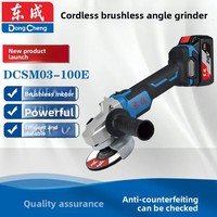 Meuleuse d'angle sans fil Dongcheng DCSM03-100E de qualité industrielle pour bricolage, polisseuse lithium-ion, découpeuse 20V, meuleuse portative 8500 tr/min
