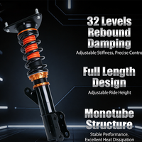 Kit de suspension monotube haut de gamme pour Porsche Cayman, réglage du rebond et de la compression 32/28, amortisseur réglable en hauteur