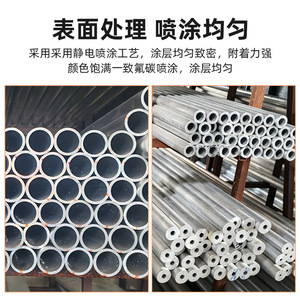 Tubos de aluminio extruido Buddha Aluminum 6063 de 6-253 mm anodizados para productos de ferretería - Product Image 5