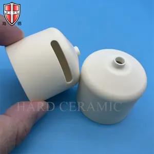 Fornitori di componenti in ceramica tecnica con ugelli in ceramica di allumina resistente all'usura pressati a caldo