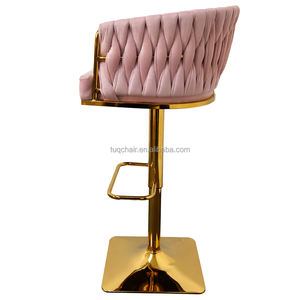 Chaise TUQ la plus vendue, <span class=keywords><strong>tabouret</strong></span> <span class=keywords><strong>de</strong></span> <span class=keywords><strong>bar</strong></span> confortable à dossier tressé pour bars à domicile, chaise <span class=keywords><strong>de</strong></span> <span class=keywords><strong>bar</strong></span> à hauteur réglable pour comptoirs <span class=keywords><strong>de</strong></span> petit-déjeuner - Product Image 2